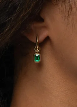 Spinelli KilcollinZahra Hoop Earrings with Emeralds