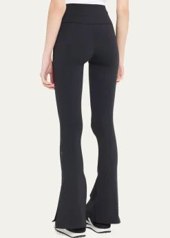 Splits59Racquel High-Waisted Slit Flare Pants