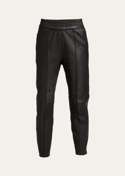 SPRWMNHigh-Waist Leather Joggers