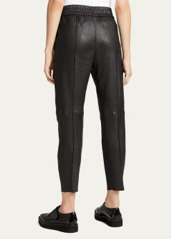 SPRWMNHigh-Waist Leather Joggers