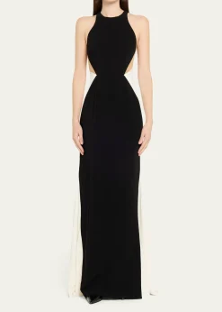 Stella McCartneyColorblock Body-Con Maxi-Dress