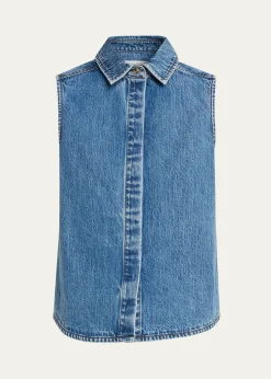 Still HereEmma Sleeveless Denim Top