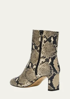 Stuart WeitzmanBabette Snake-Printed Leather Booties