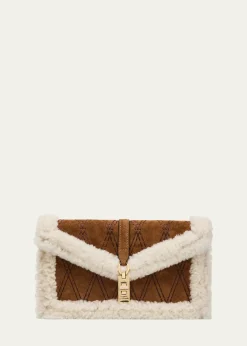Stuart WeitzmanMilan Sheep Shearling Fur Clutch Bag