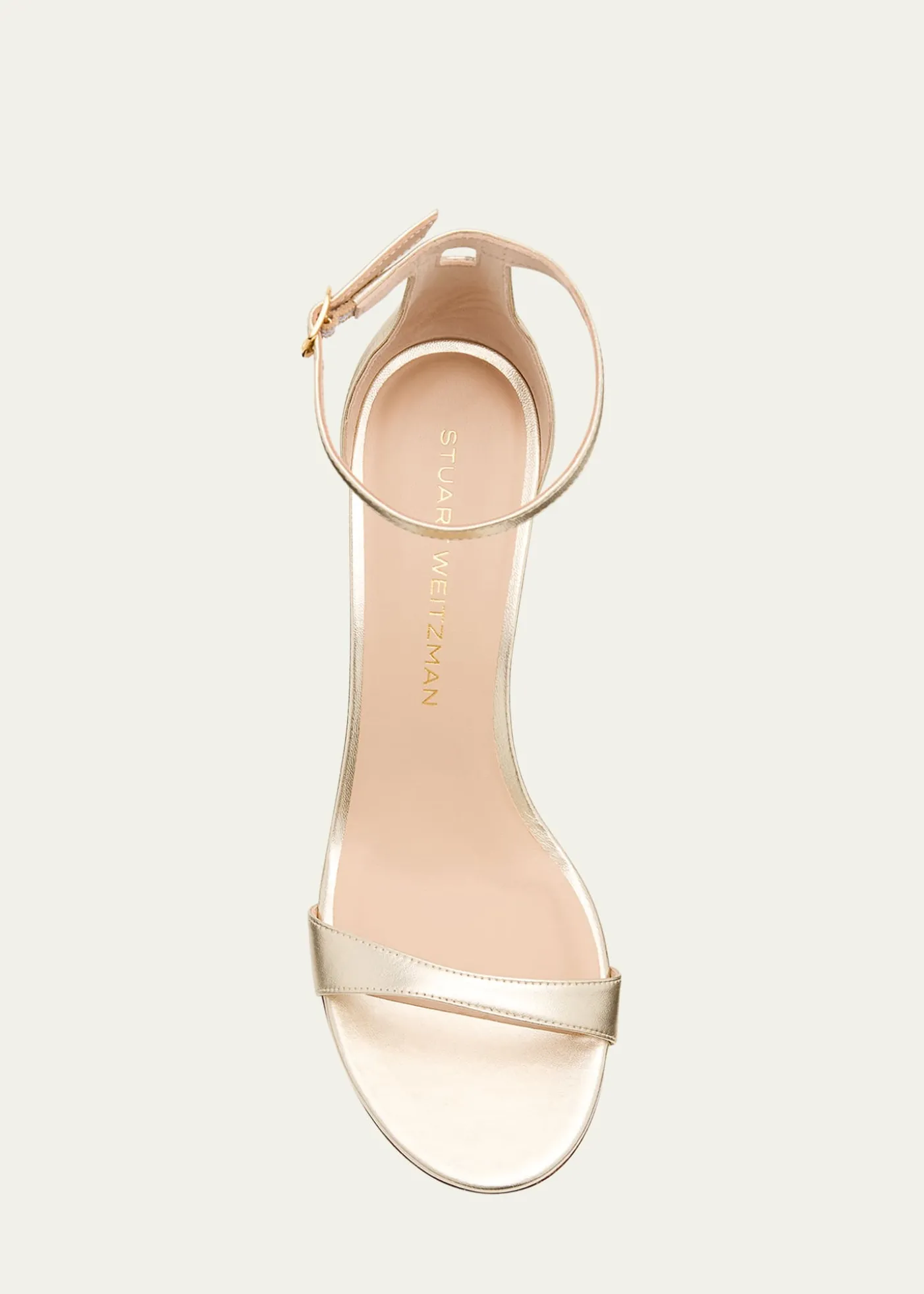 Stuart WeitzmanNudist II Leather Ankle-Strap Sandals