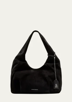 Stuart WeitzmanThe Moda Suede Hobo bAG