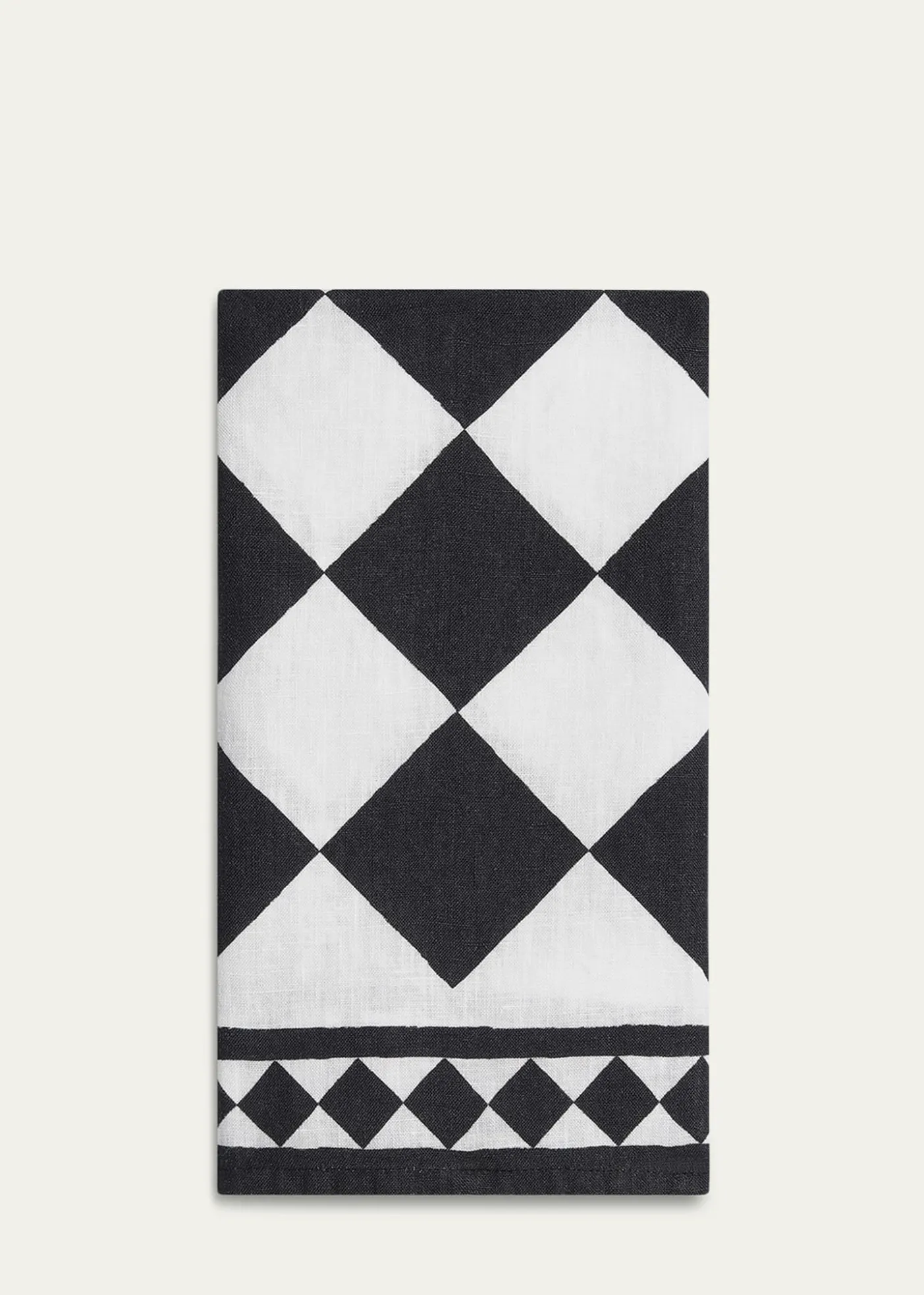 SUMMERILL & BISHOPx Claridge’s Black Check Napkin