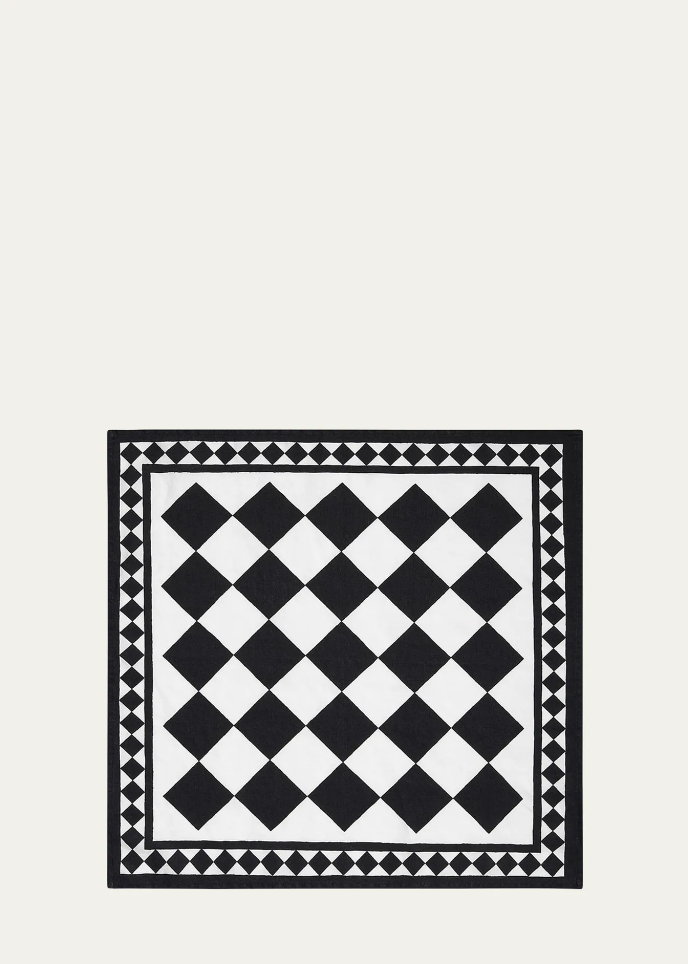 SUMMERILL & BISHOPx Claridge’s Black Check Napkin