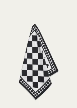 SUMMERILL & BISHOPx Claridge’s Black Check Napkin