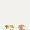 Sydney Evan14K Diamond and Ruby Cherry Stud Earring, Single