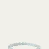 Sydney Evan14K Gold Diamond 6mm Tiny Daisy Rondelle on Aquamarine Bracelet
