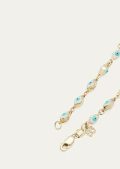 Sydney EvanMini Enamel Evil Eye Eternity Bracelet