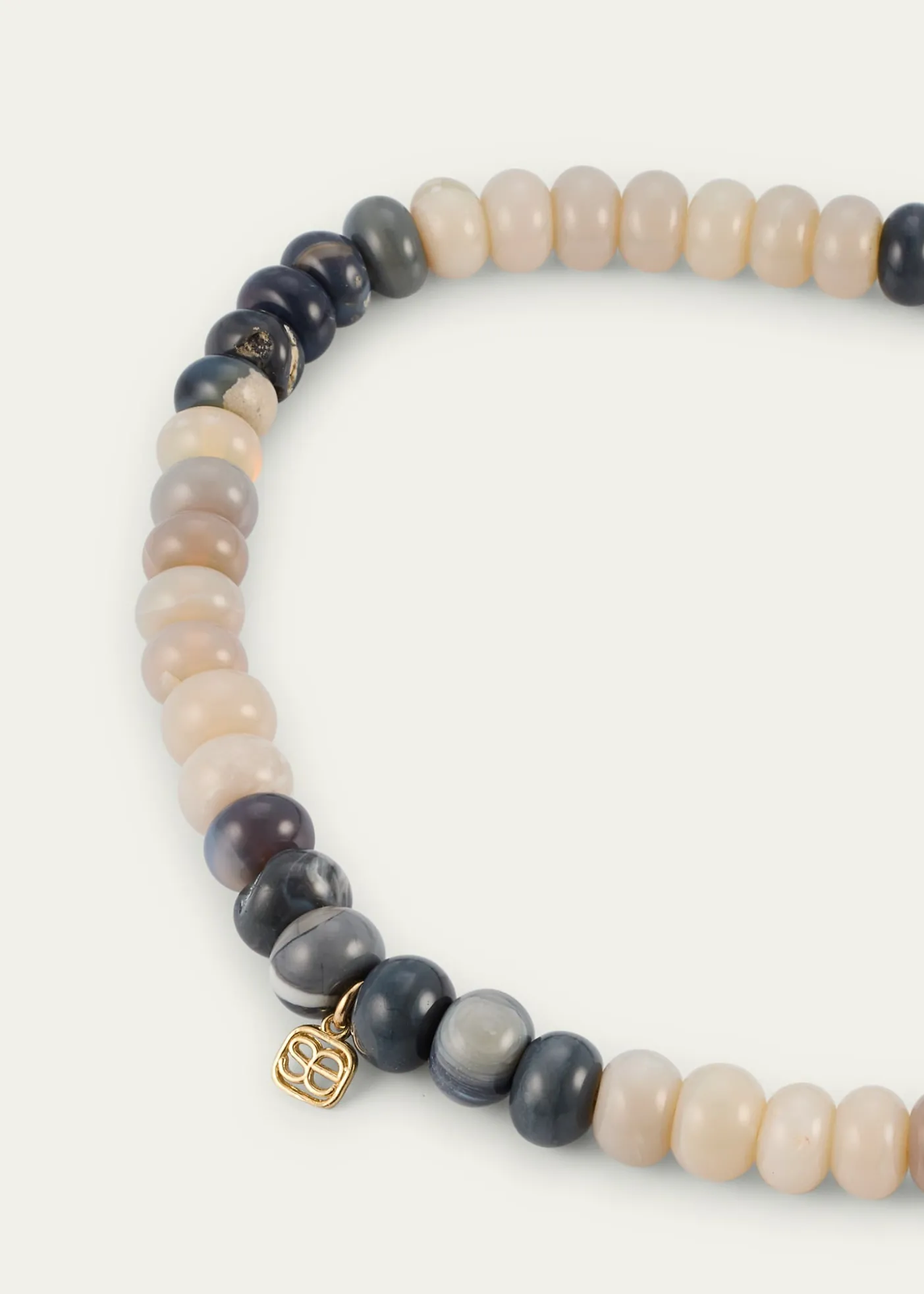 Sydney EvanOpal and 14K Gold Tiny Pure Heart Charm Bracelet