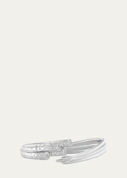TABAYER18K White Gold Diamond Sheaf Bracelet
