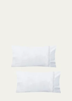 The LinoEssential Embroidered Pillowcase Pair, STANDARD CASE