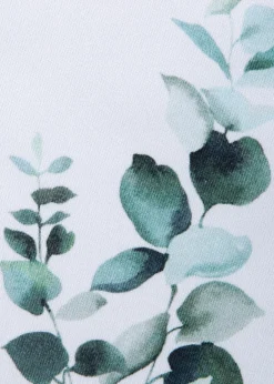 The LinoEucalyptus Green Tablecloth, 71" x 98"