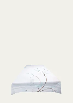 The LinoJapan Aqua Tablecloth, 71" x 144"
