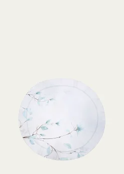 The LinoJapan Aqua Tablecloth, 71" Round