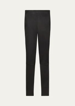 TheoryAdbelle High-Waist Leather Leggings