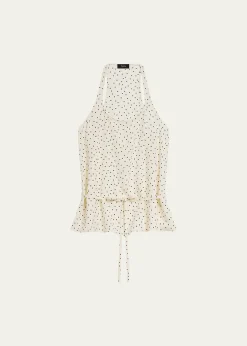 TheoryBelted Halter Tank Top