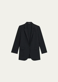 TheoryPrecision Ponte Boyfriend Blazer
