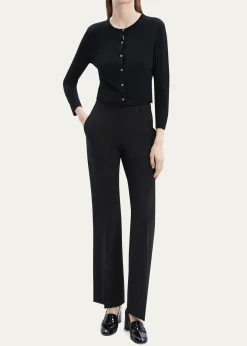 TheoryRegal Merino Wool Cropped Cardigan