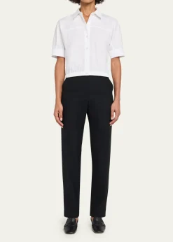 TheoryShort-Sleeve Button-Front Shirt