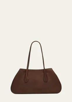 THE ROWAlger Geometric Shoulder Bag in Smooth Leather