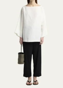 THE ROWBeau Mini Striped North-South Shoulder Bag