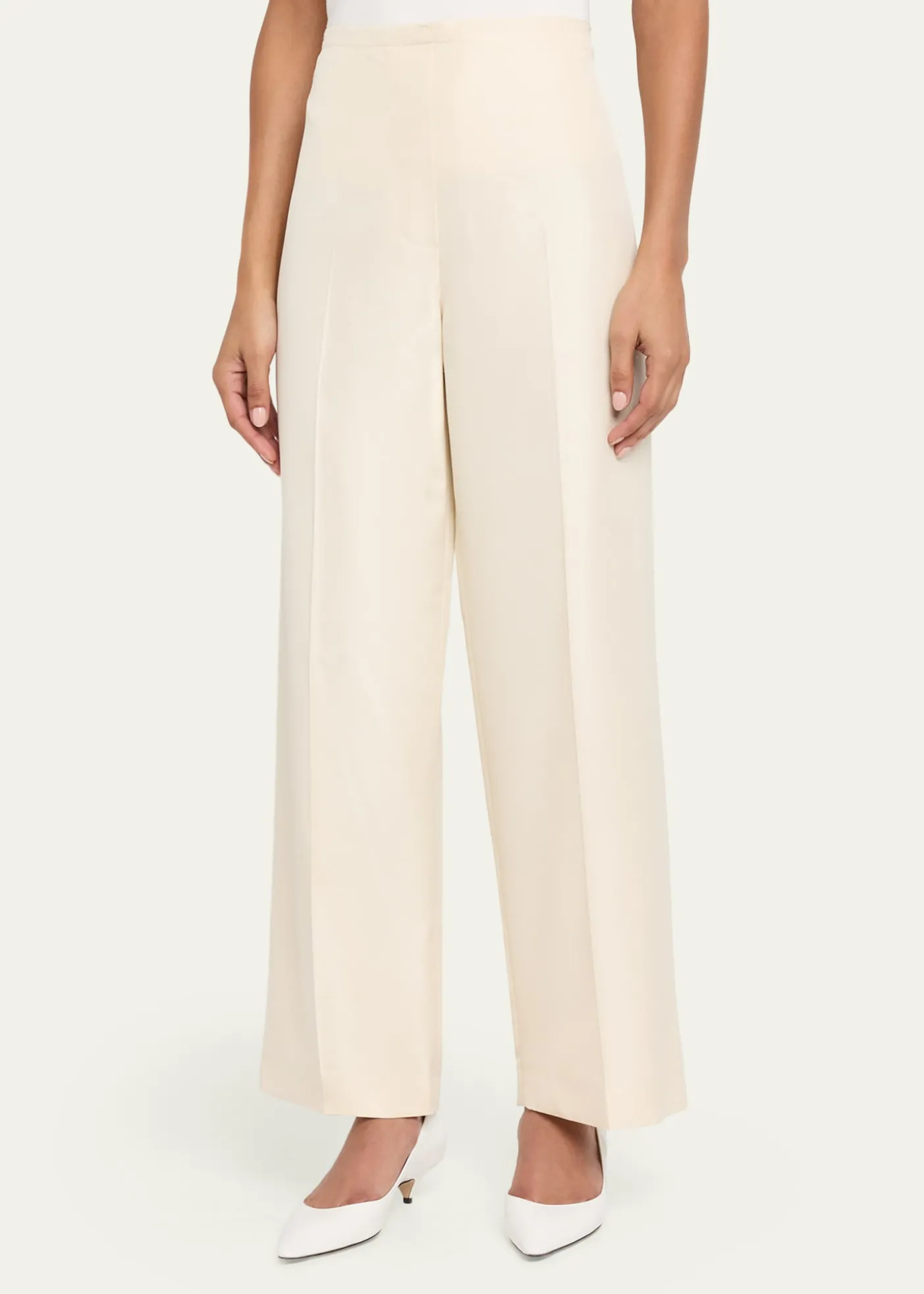THE ROWBeta Silk Shantung Pajama Pants