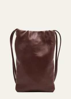THE ROWBourse Phone Case in Silk Leather