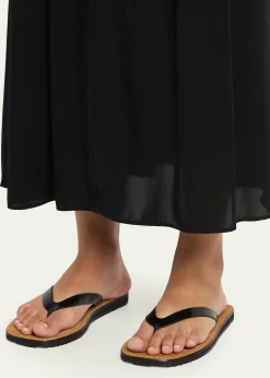THE ROWCity Leather Flat Thong Sandals