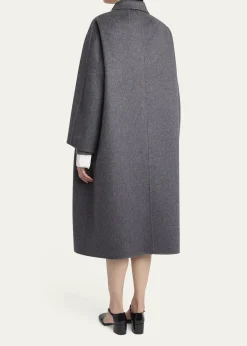 THE ROWGustaf Cashmere-Silk Single-Breasted Coat