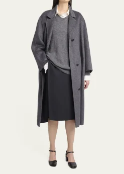 THE ROWGustaf Cashmere-Silk Single-Breasted Coat