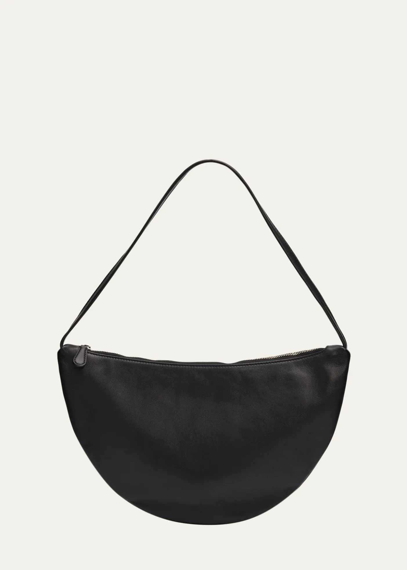 THE ROWIzzy Small Crescent Shoulder Bag in Leather