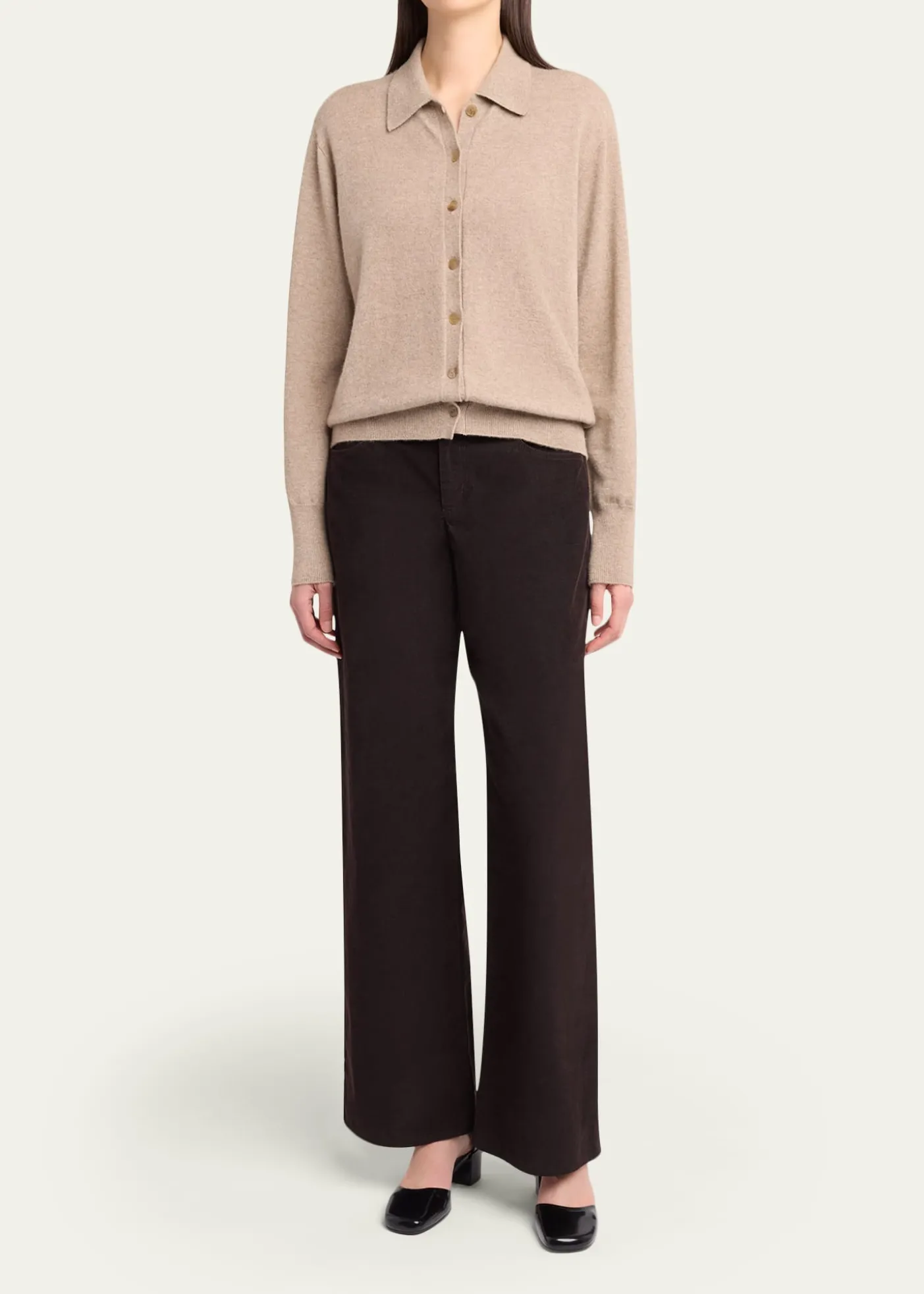 THE ROWLillia Cashmere Collared Cardigan