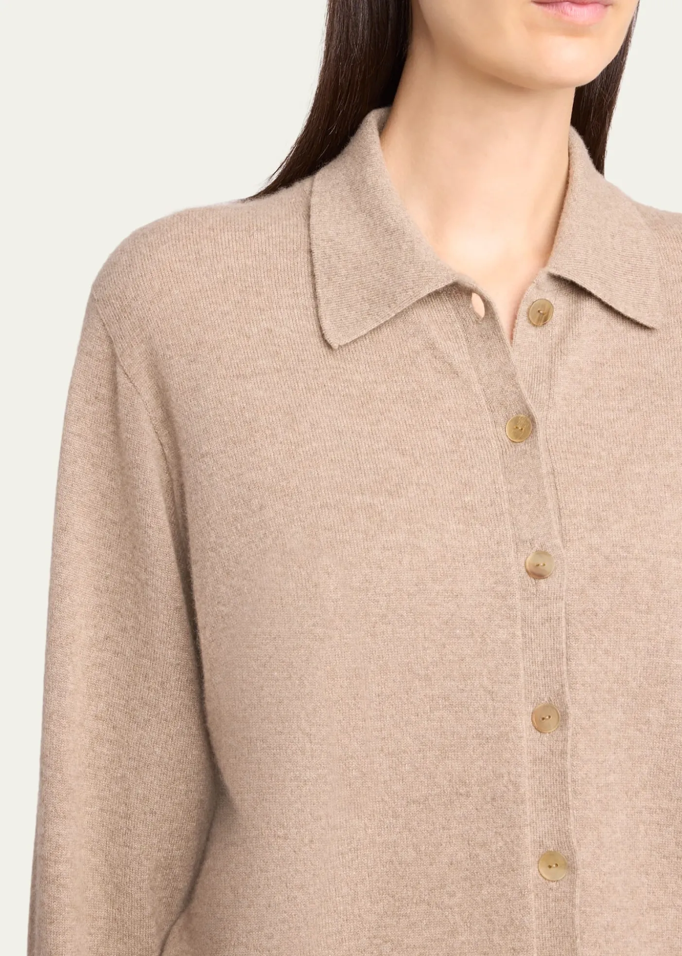 THE ROWLillia Cashmere Collared Cardigan