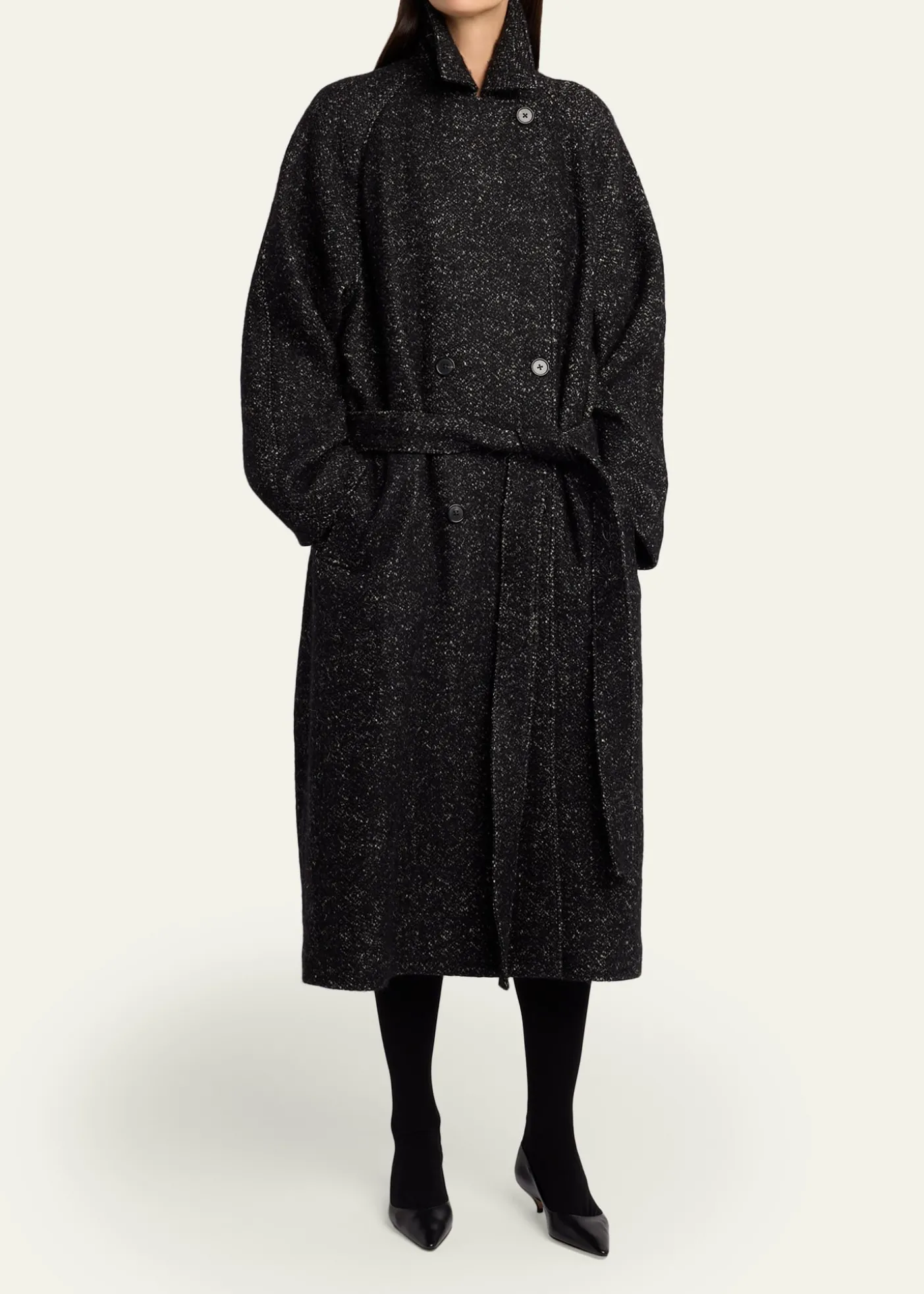 THE ROWMacaria Belted Wool Oversized Coat