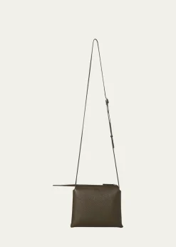 THE ROWMini Nu Twin Crossbody Bag in Deer Leather