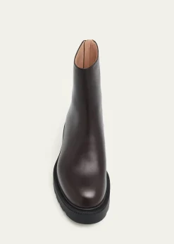 THE ROWNobilis Leather Ankle Booties