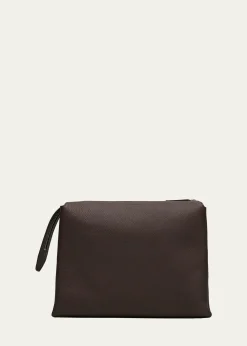 THE ROWNu Twin Crossbody in Lux Grained Calfskin