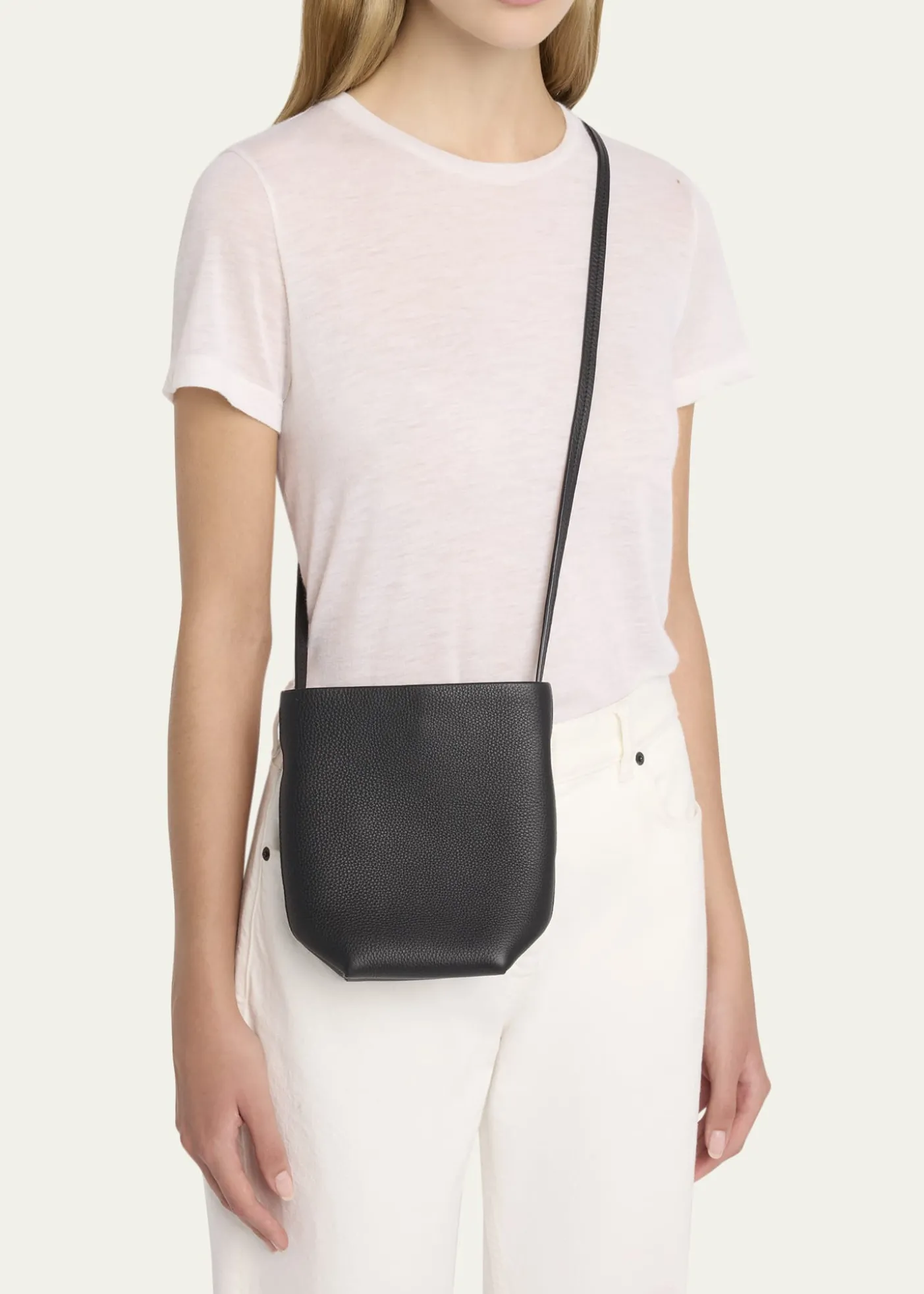 THE ROWPark North-South Crossbody Tote Bag in Leather