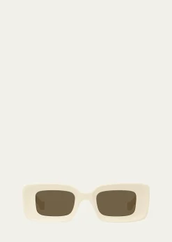 THIS ITEM IS NOT AVAILABLE.LoeweAnagram Beveled Acetate Rectangle Sunglasses