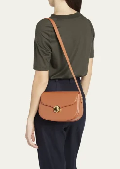 THIS ITEM IS NOT AVAILABLE.Loro PianaGhiera Small Leather Crossbody Bag