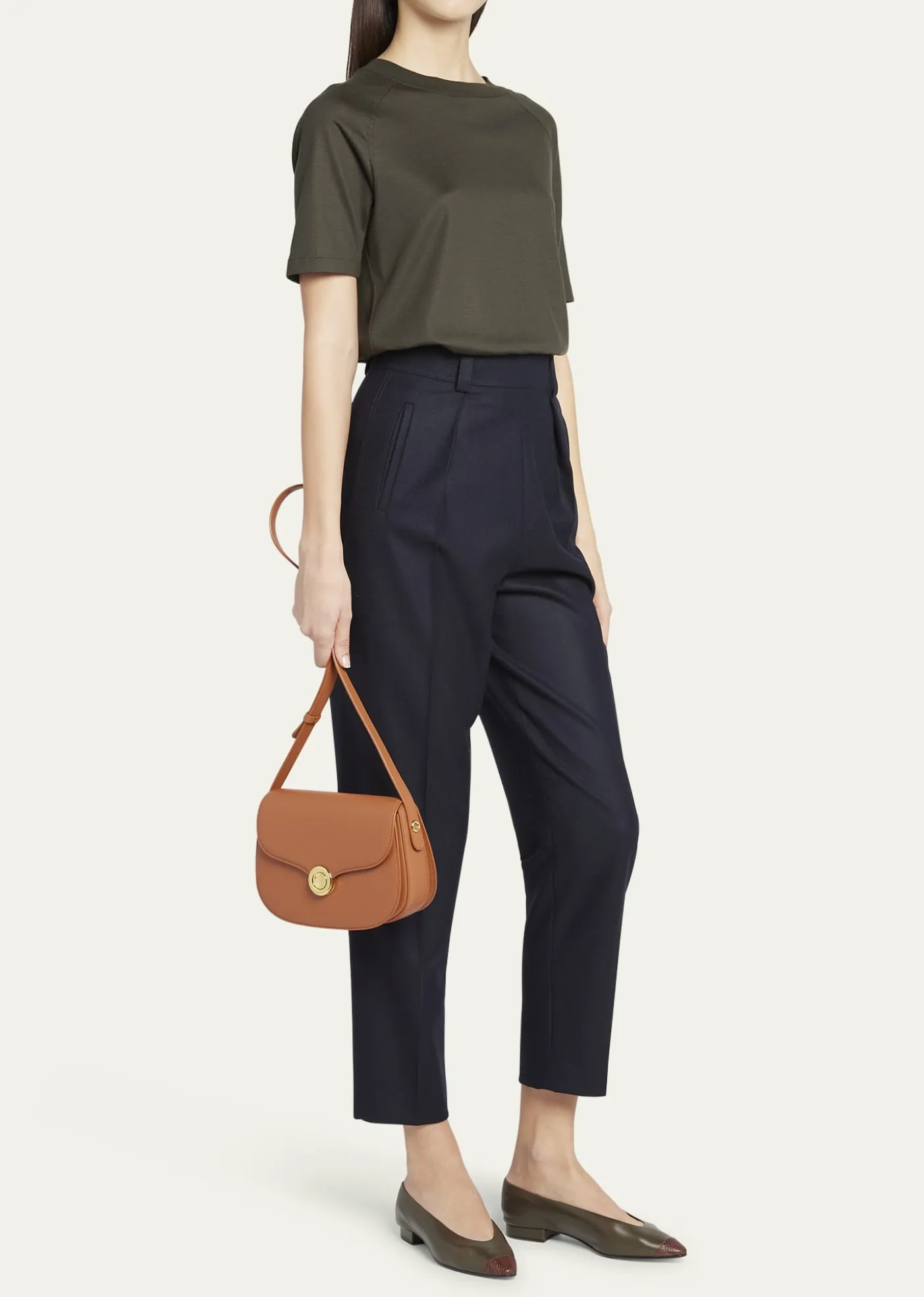 THIS ITEM IS NOT AVAILABLE.Loro PianaGhiera Small Leather Crossbody Bag