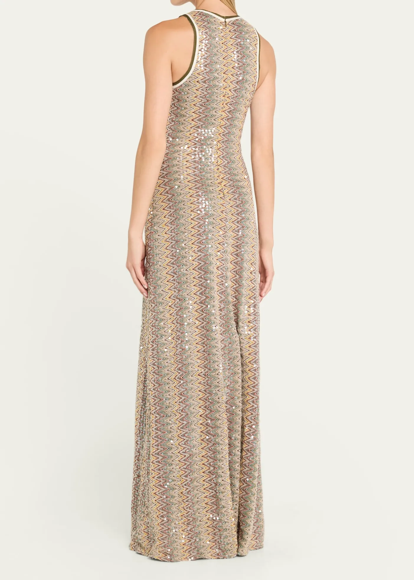 THIS ITEM IS NOT AVAILABLE.Ramy BrookLilia Sequined Chevron Maxi Dress
