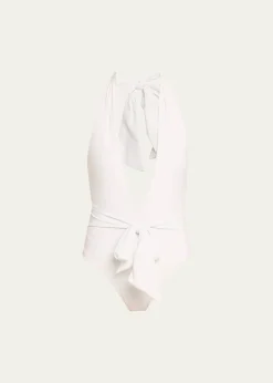 THIS ITEM IS NOT AVAILABLE.Ramy BrookRaquel Solid Backless One-Piece Swimsuit