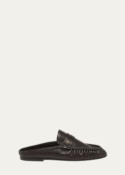 THIS ITEM IS NOT AVAILABLE.Saint LaurentLe Loafer Leather Penny Loafer Mules