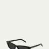 THIS ITEM IS NOT AVAILABLE.Saint LaurentSleek Acetate Cat-Eye Sunglasses