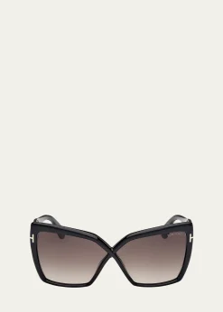 THIS ITEM IS NOT AVAILABLE.TOM FORDFiore Acetate Butterfly Sunglasses